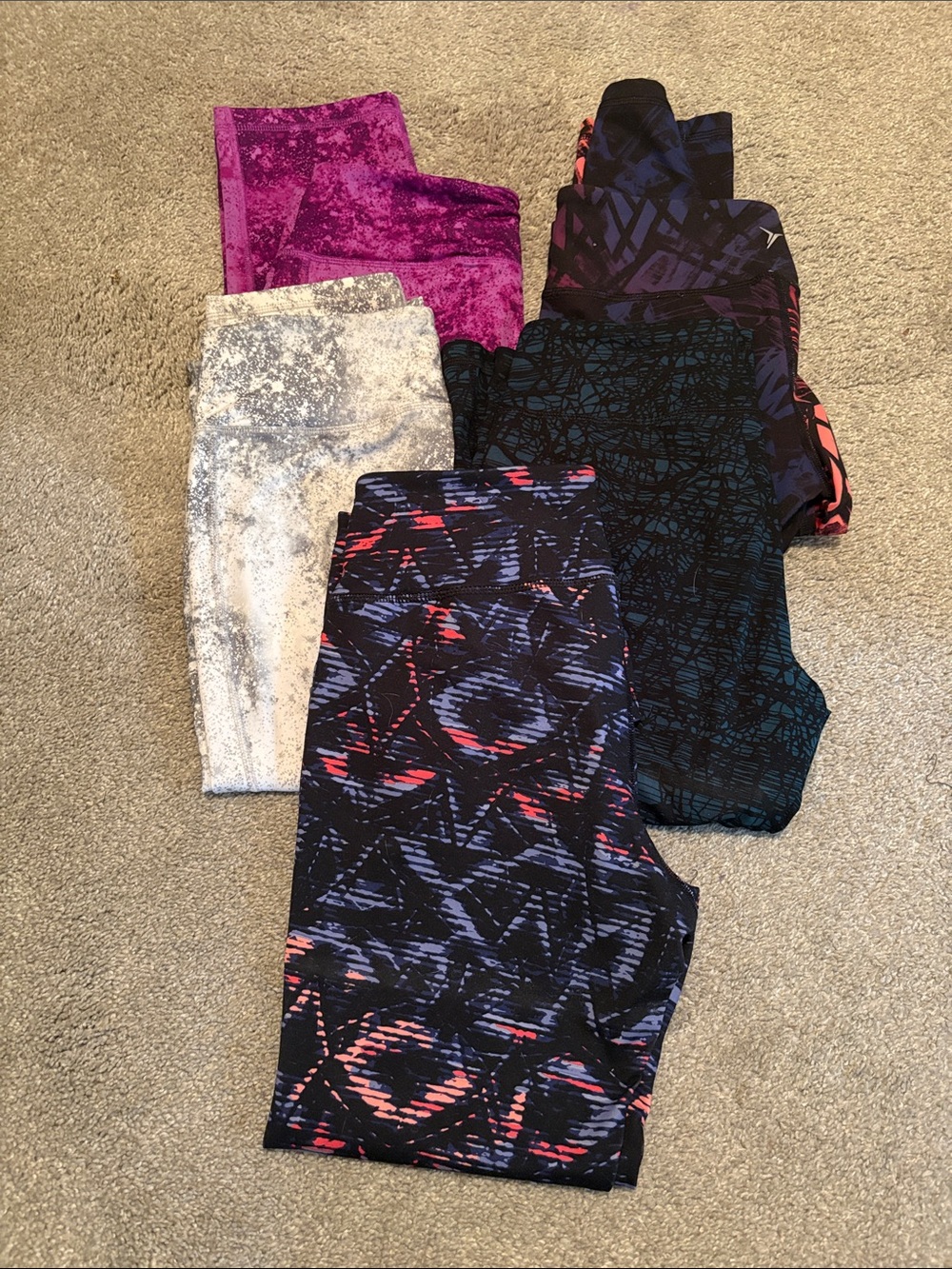 Women’s Multicolor Athletic Leggings - Pack